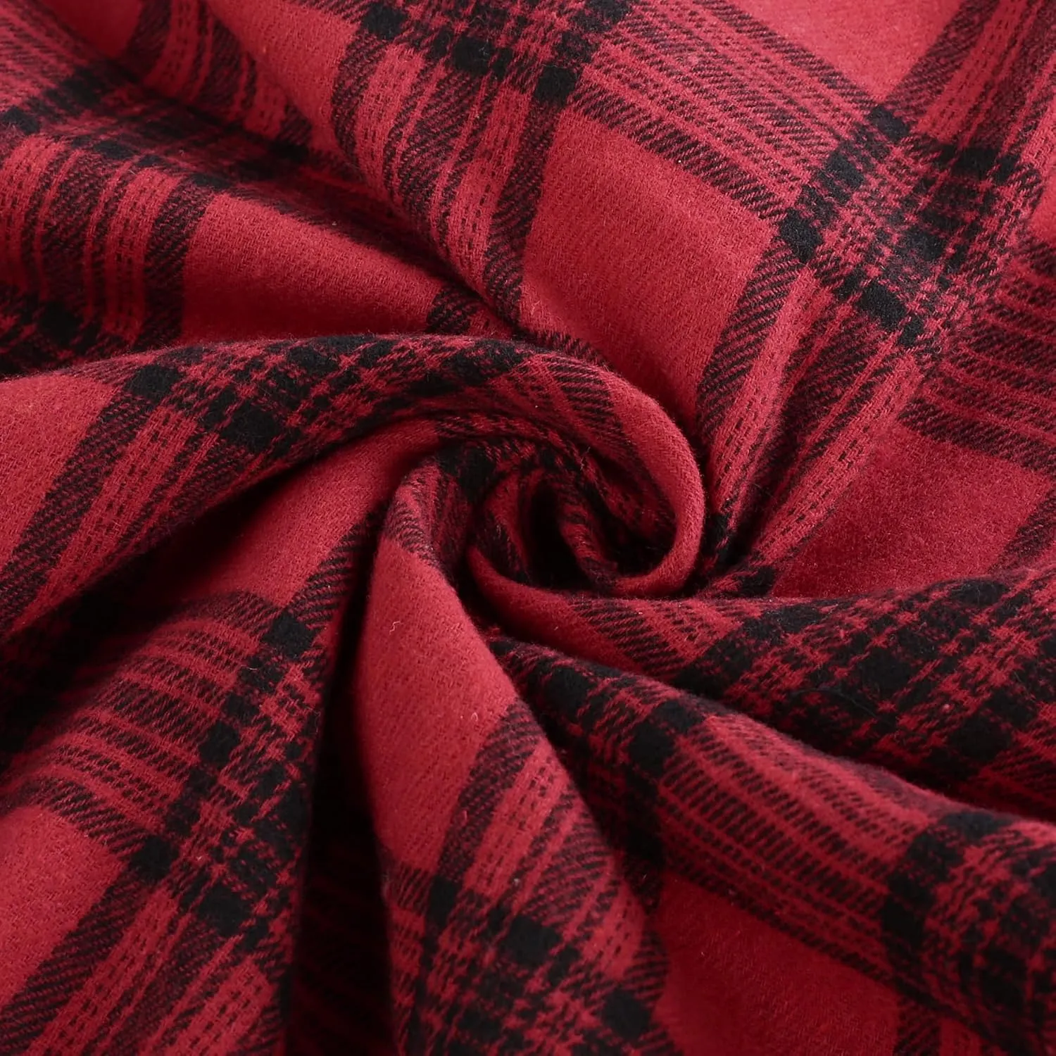 PJ PAUL JONES Mens Flannel Plaid Shirt Casual Long Sleeve Button Down Shirts with Pockets