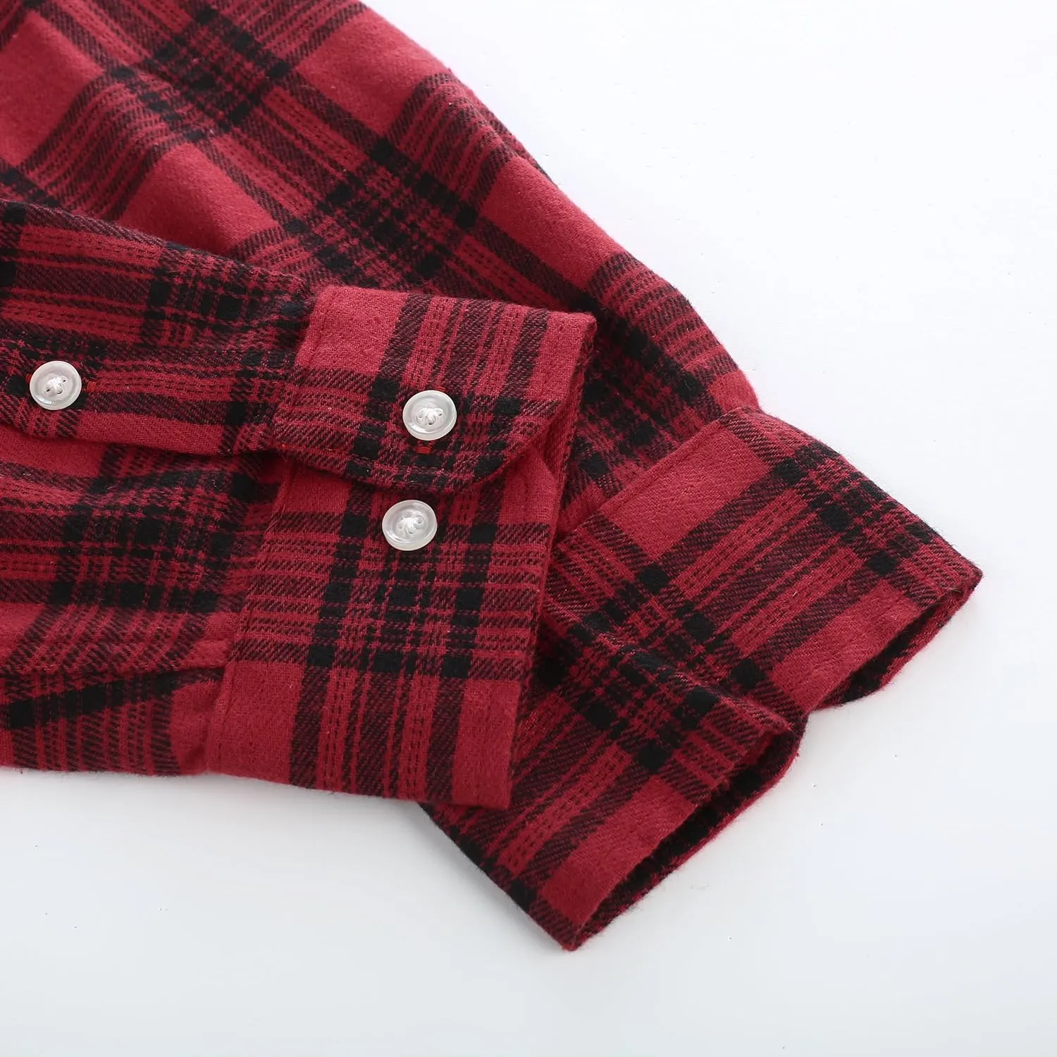 PJ PAUL JONES Mens Flannel Plaid Shirt Casual Long Sleeve Button Down Shirts with Pockets