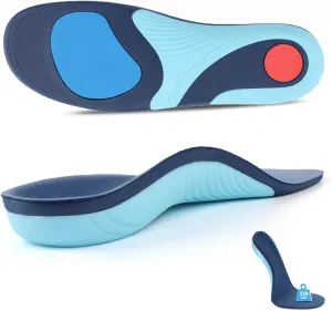 Plantar Fasciitis Insoles, Heavy Duty High Arch Support Orthotic Insoles for Plantar Fasciitis Pain Relief Flat Feet Orthotic Inserts for Men and Women-XS