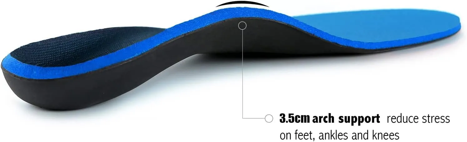 Plantar Fasciitis Relief - Arch Support Insoles for Men Women, Shoe Inserts for Flat Feet, Orthotic Shoe Insoles All-Day Energy and Comfort with Every Step (Mens 13-13 1/2)