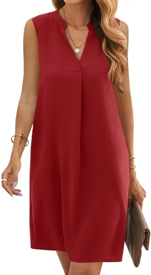 QACOHU 2025 Summer Dresses for Women Sleeveless Beach Floral Tshirt Sundress Casual Tank Dress S-2XL
