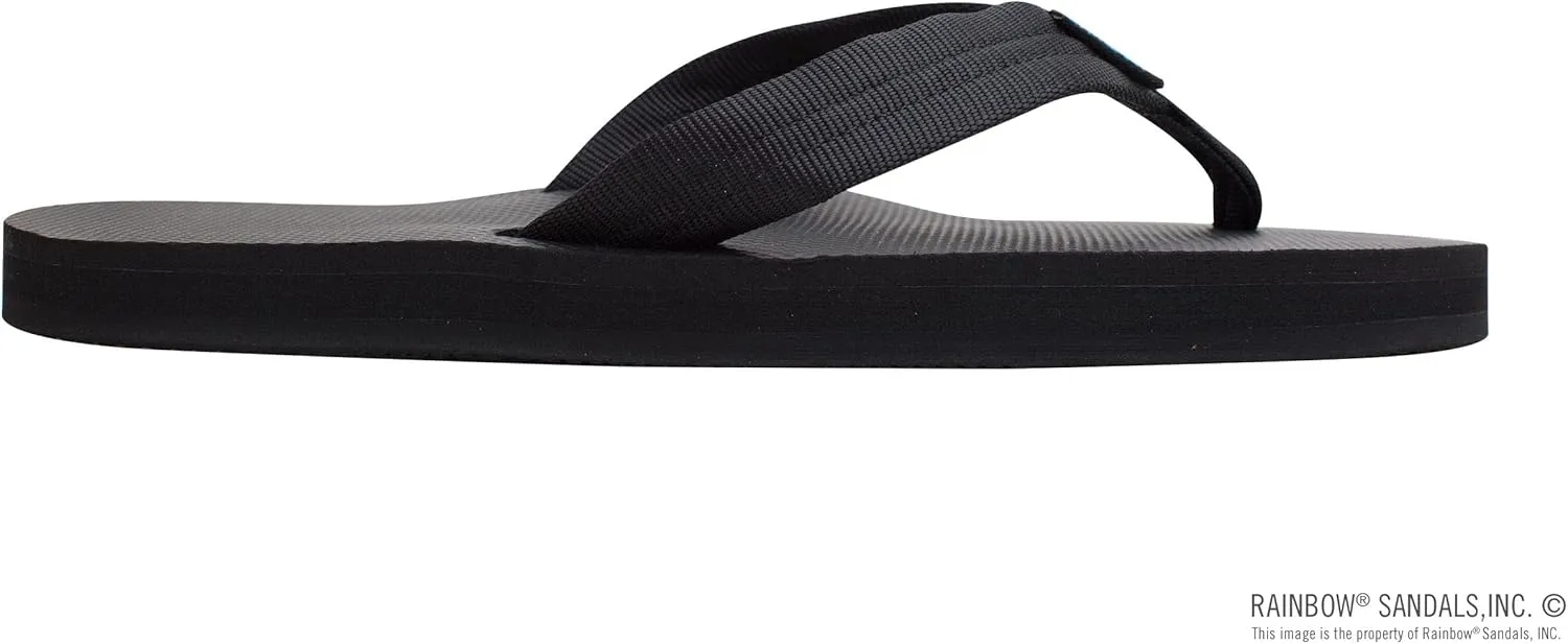 Rainbow Sandals Men's Single Layer Soft Top 1" EVA Rubber Filled Nylon Strap
