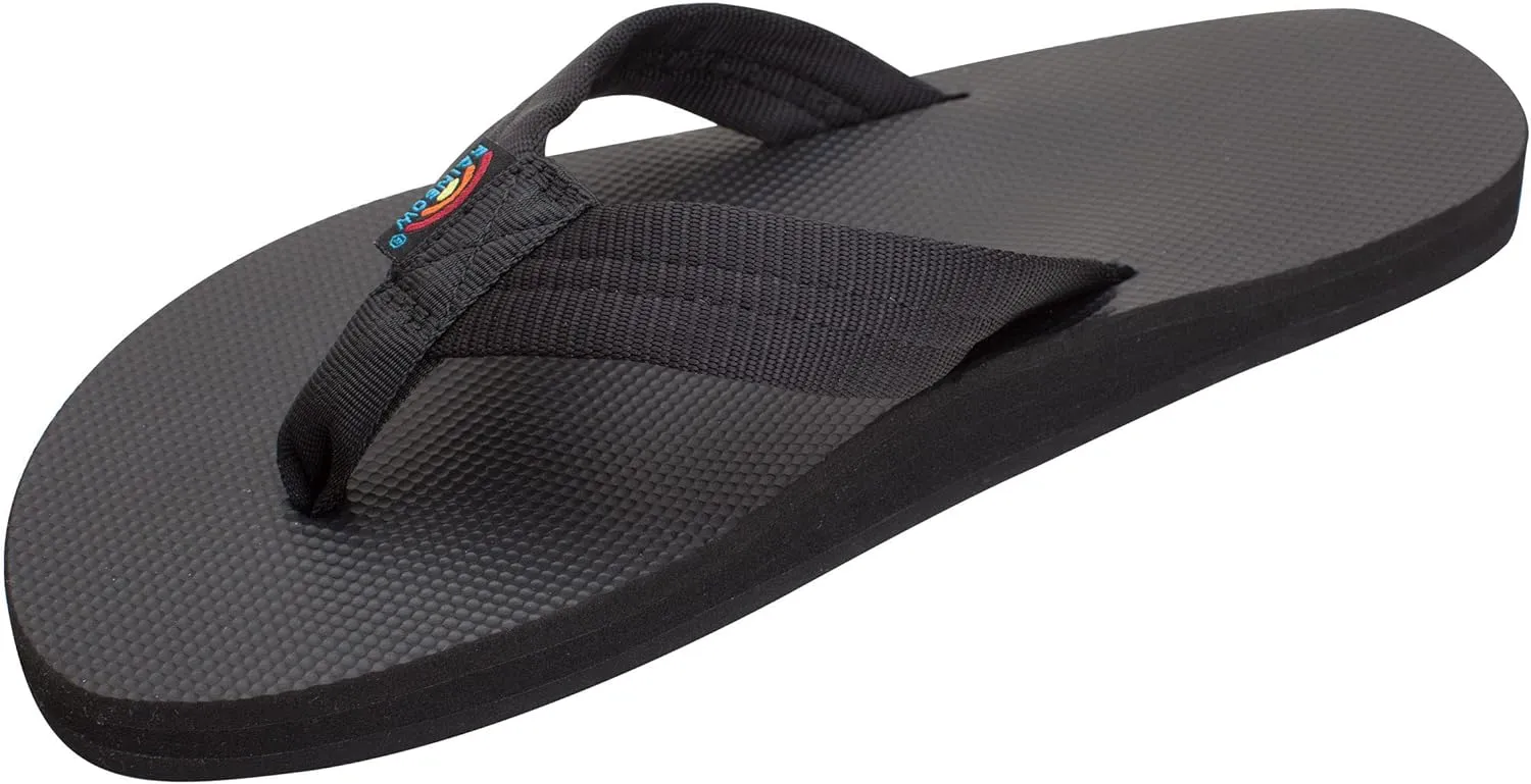 Rainbow Sandals Men's Single Layer Soft Top 1" EVA Rubber Filled Nylon Strap