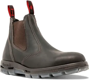 Red back Boots Dark Brown Steel-toed USBOK Size 7.5 US/ 6.5 AU (on pull tags)