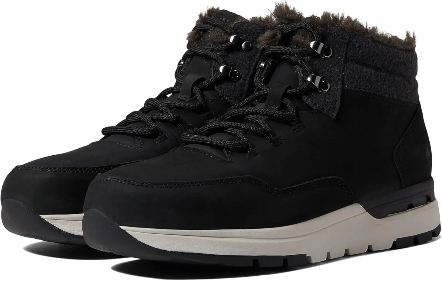 Rockport® Works Pulse Tech Work EH Composite Work Shoes for Women – Nubuck Leather – Round Toe Black 9 W (C)