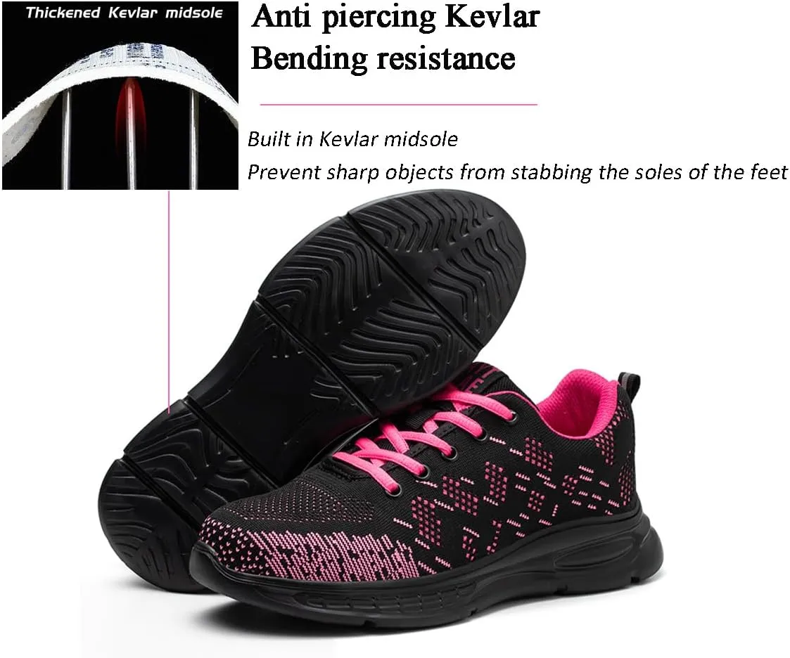 Safety Trainers Women Steel Toe Cap Work Shoes Industrial Sneakers Construction Work Boots