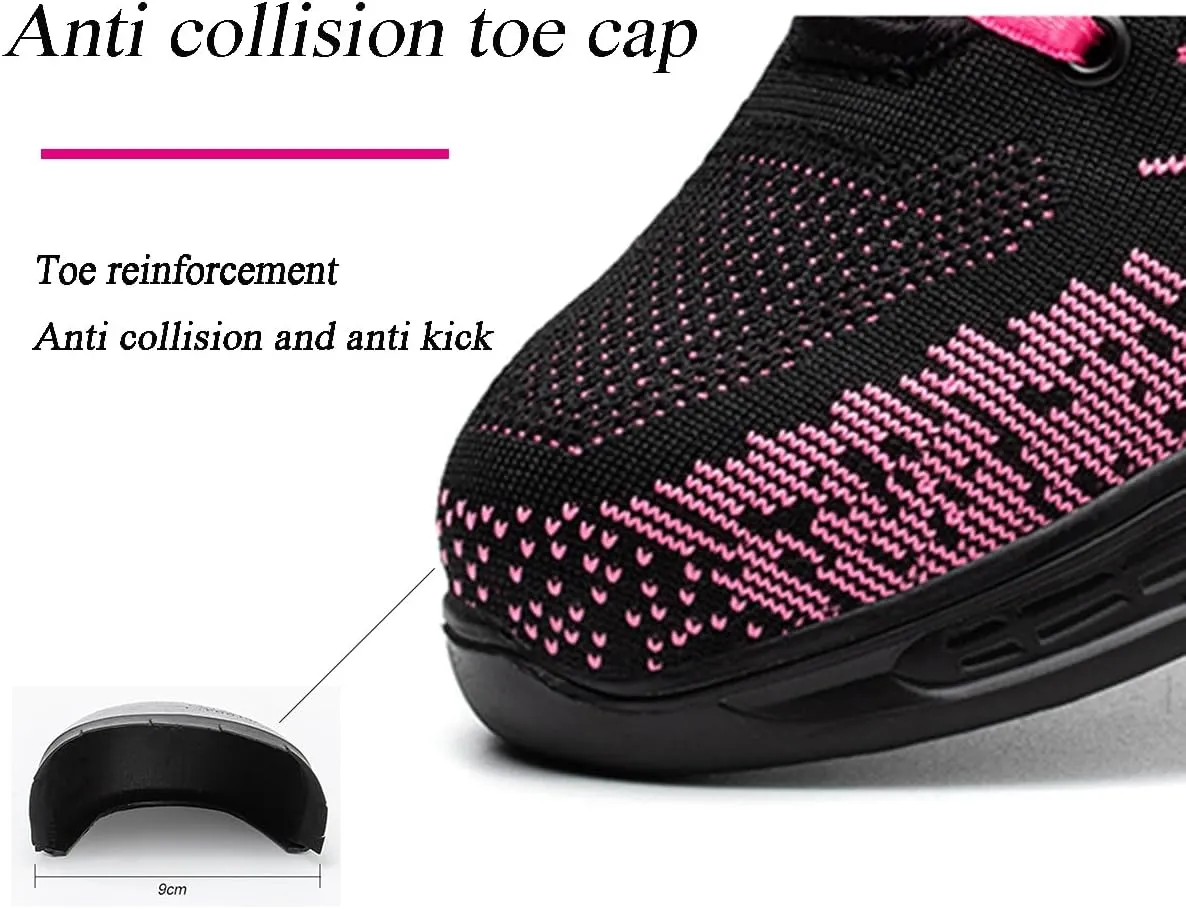 Safety Trainers Women Steel Toe Cap Work Shoes Industrial Sneakers Construction Work Boots