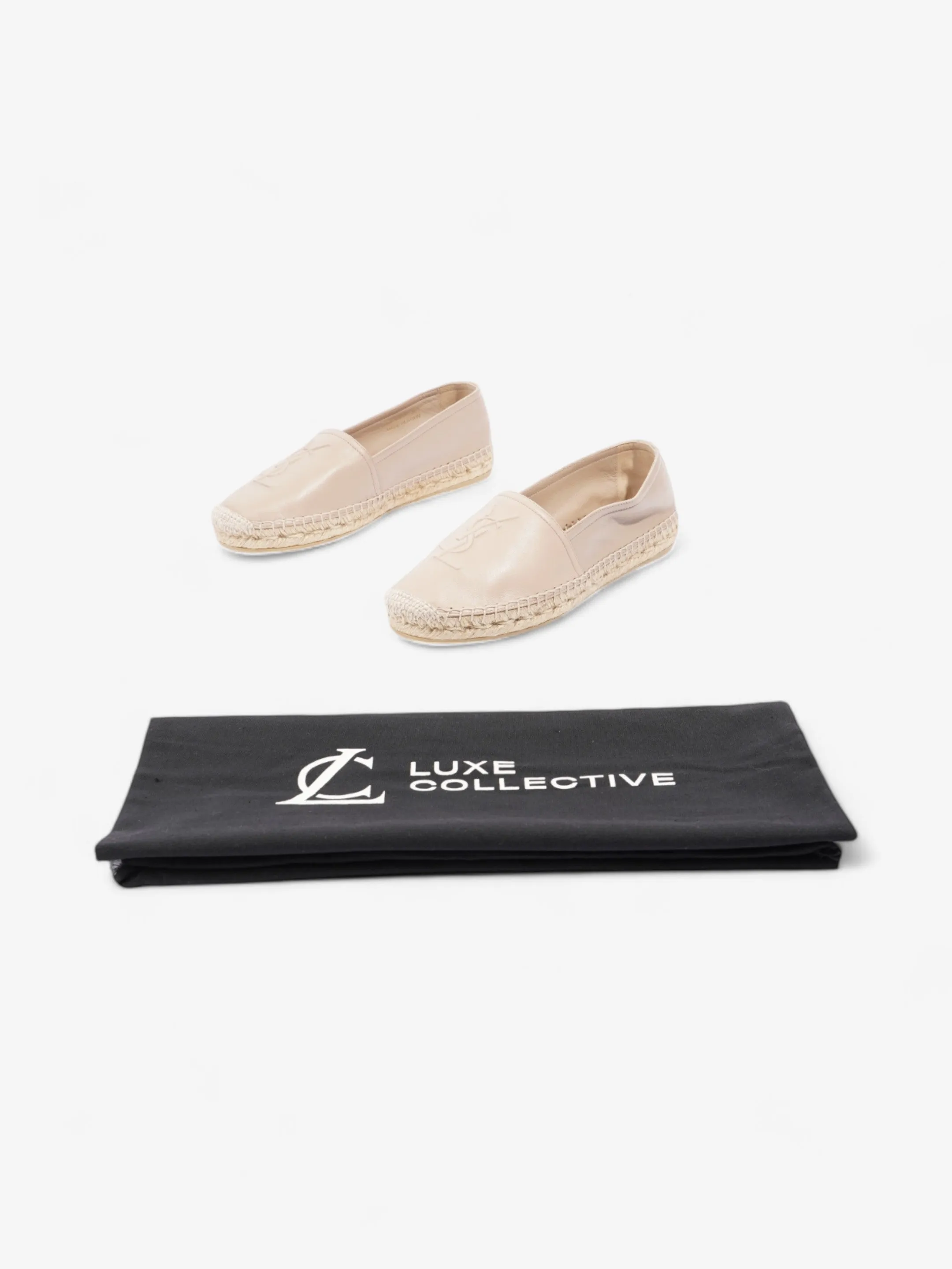 Saint Laurent YSL Espadrilles Nude Leather EU 38.5 UK 5.5