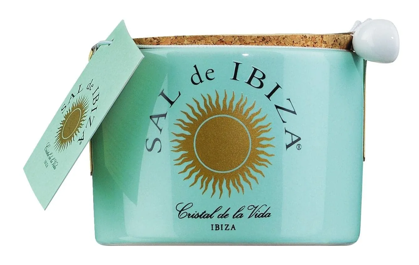 Sal de Ibiza Fleur de Sel im Steintopf