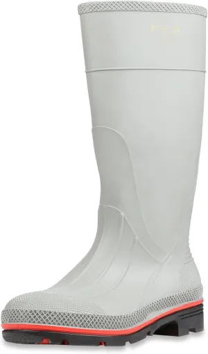 Servus MAX 15" PVC Chemical-Resistant Soft Toe Men's Work Boots, Gray, Red & Black (75122), Size 12