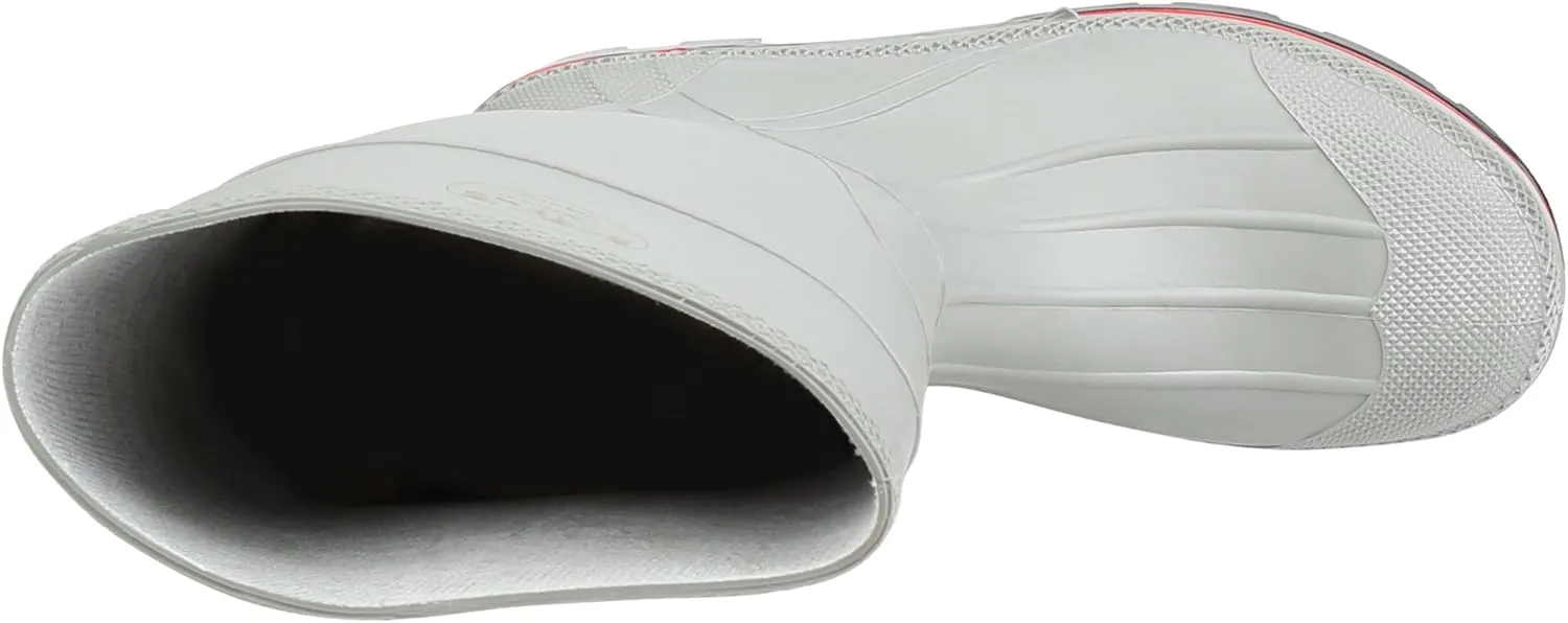 Servus MAX 15" PVC Chemical-Resistant Soft Toe Men's Work Boots, Gray, Red & Black (75122), Size 12