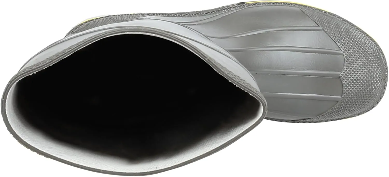 Servus Pro 15" PVC Chemical-Resistant Steel Toe Men's Work Boots, Gray, Yellow & Black (75101)