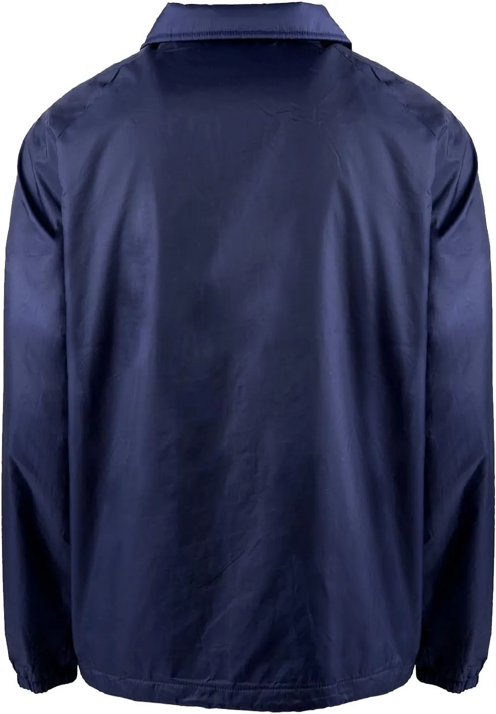Shaka Wear Men’s Coach Jacket – Classic Windbreaker Nylon Water Resistance Relaxed Fit Snaps Blank Coat