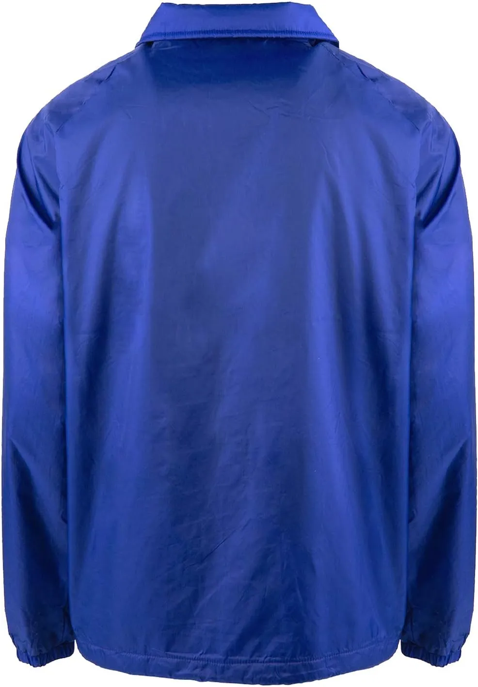 Shaka Wear Men’s Coach Jacket – Classic Windbreaker Nylon Water Resistance Relaxed Fit Snaps Blank Coat