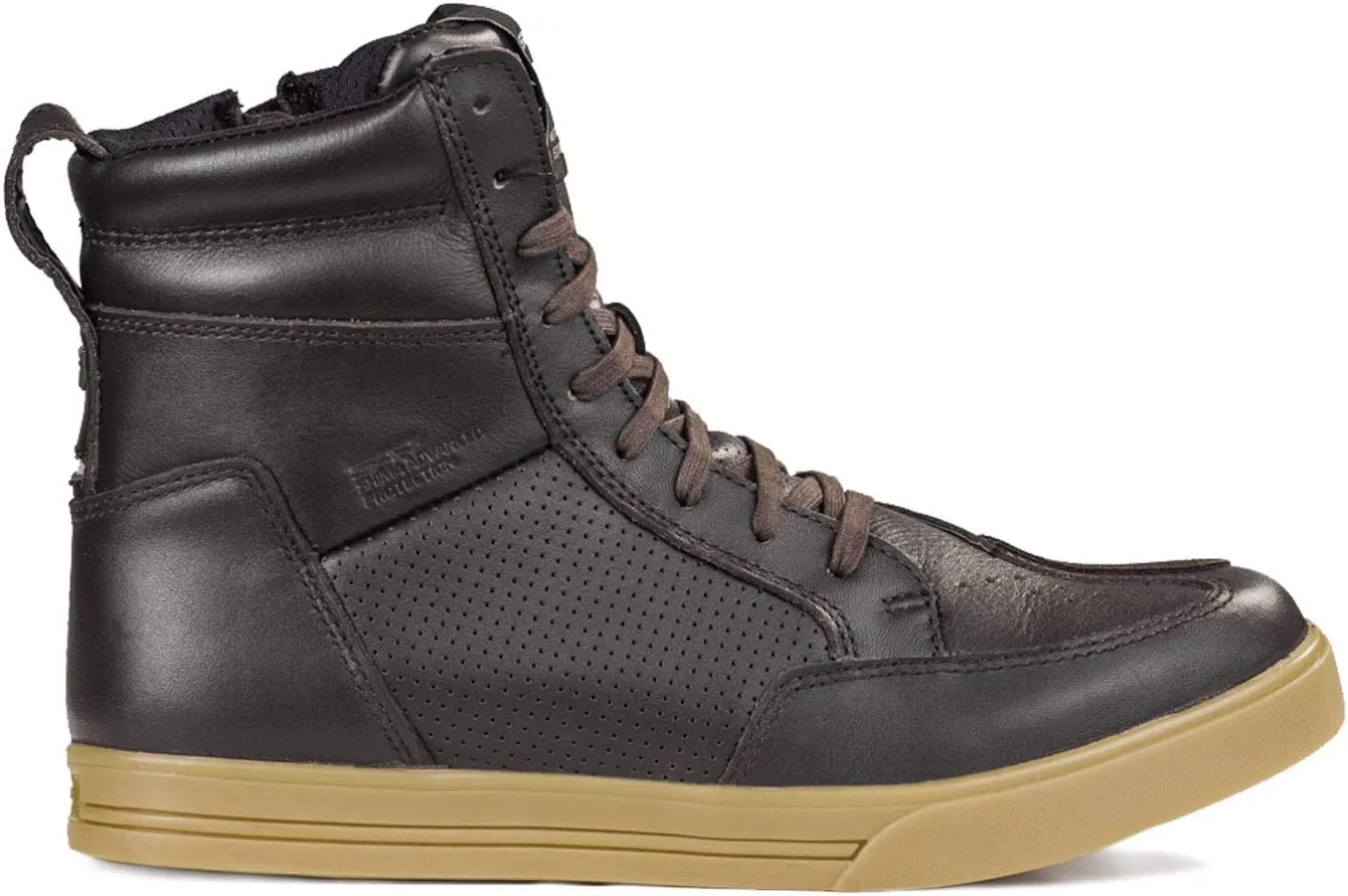 SHIMA Blake Motorcycle Shoes for men - Leather, Breathable, Reinforced Street Riding Shoes with Side Zipper