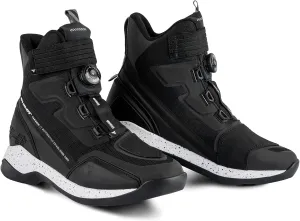 SHIMA TAKESHI VENT, Motorcycle Shoes for Men - Breathable, Reinforced Street Riding Shoes with ATOP Closure System, Ankle Support, Anti-Slip Sole, Gear Pad (Black, 11.5)