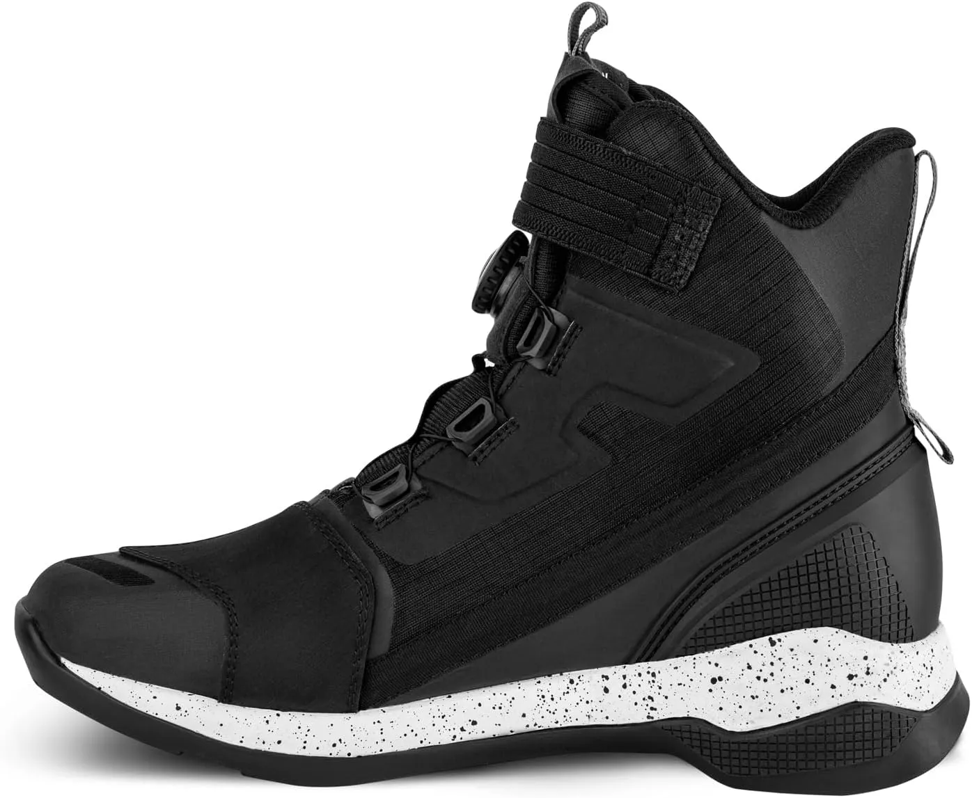 SHIMA TAKESHI VENT, Motorcycle Shoes for Men - Breathable, Reinforced Street Riding Shoes with ATOP Closure System, Ankle Support, Anti-Slip Sole, Gear Pad (Black, 11.5)
