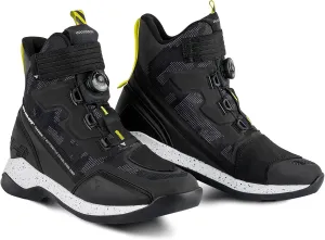SHIMA TAKESHI VENT, Motorcycle Shoes for Men - Breathable, Reinforced Street Riding Shoes with ATOP Closure System, Ankle Support, Anti-Slip Sole, Gear Pad (Camo, 9.5)