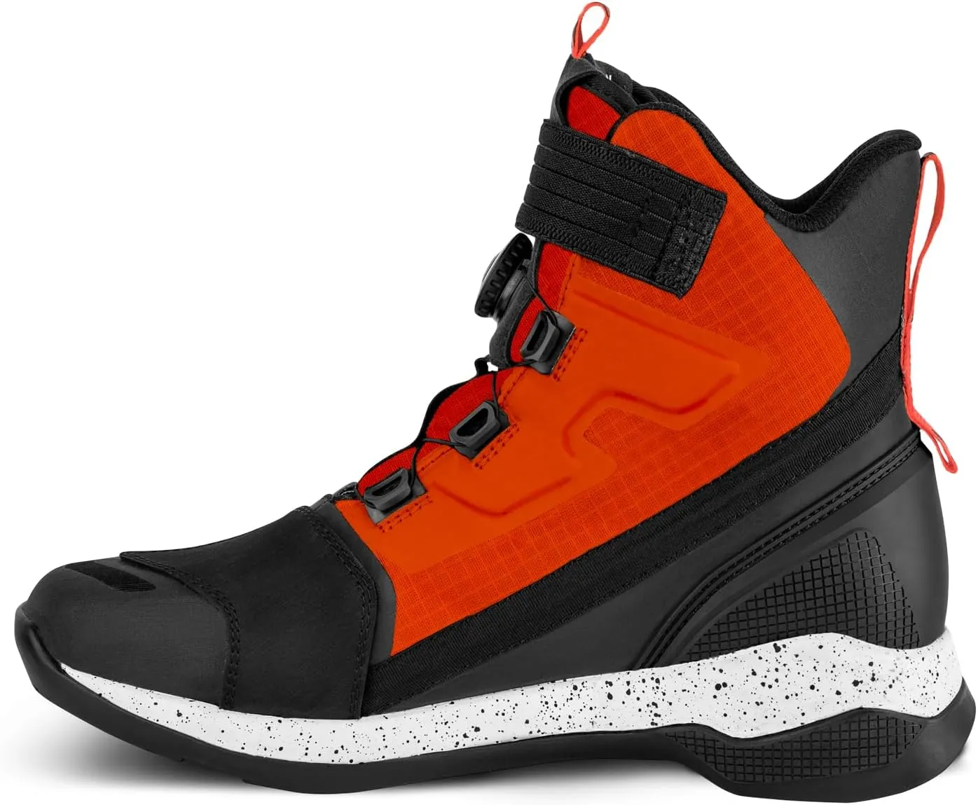 SHIMA TAKESHI VENT, Motorcycle Shoes for Men - Breathable, Reinforced Street Riding Shoes with ATOP Closure System, Ankle Support, Anti-Slip Sole, Gear Pad (Red, 10.5)