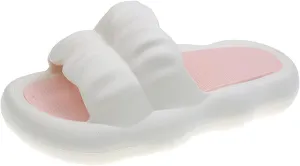 Slippers Bathroom Summer Petal Slippers, Soft Bottom Female Sandals with a Candy Color Word, Simple Fashion Cute Slippers for Indoor Outdoor Sandals Shower