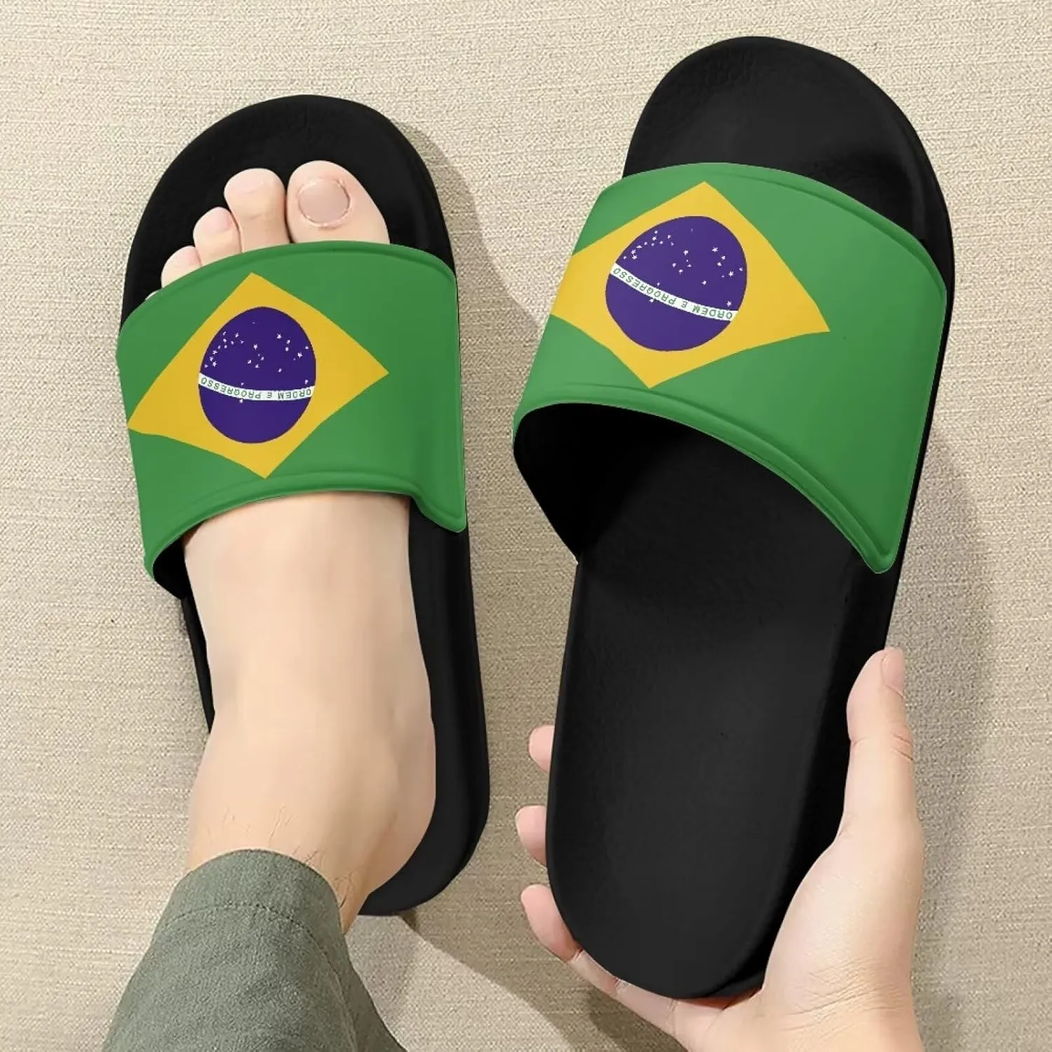 Slippers for Women Non-Slip Slide Sandals Open Toe Soft Sole Sandals Lightweight Slippers Walking Outdoor Sandals
