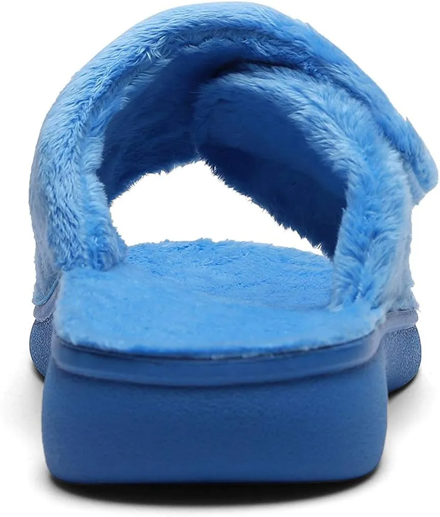 SOLLBEAM Women's Plantar Fasciitis Fuzzy House Orthopedic Adjustable Slippers With Arch Support Orthotic Heel Cup Sandals For Ladies