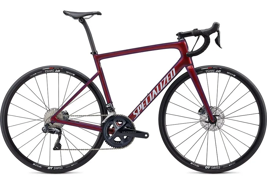 Specialized tarmac sl6 comp disc udi2 gloss cast berry/metallic crimson/dove grey 49