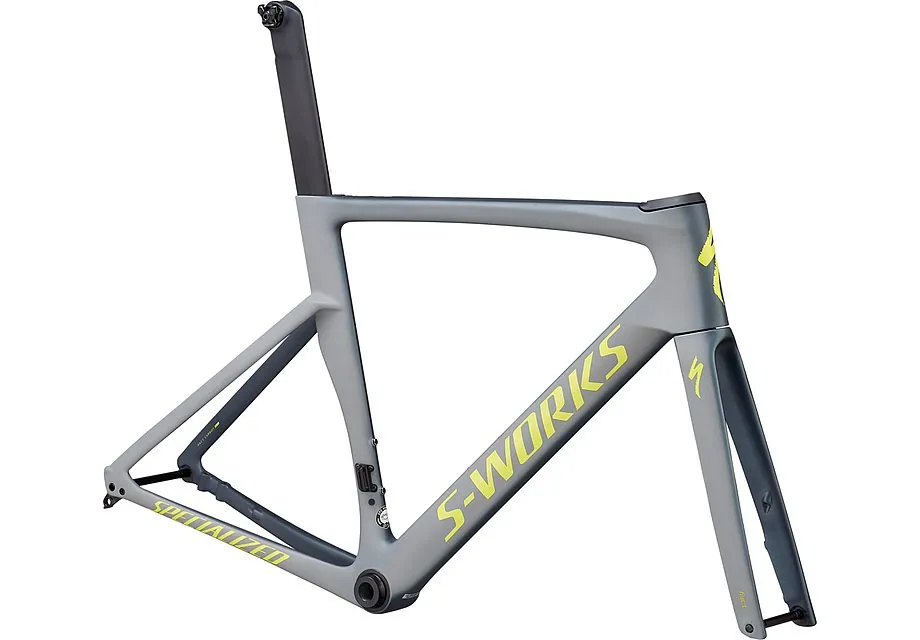 Specialized venge S-Works disc frmset satin battleship/cool grey/gloss team yellow/edge fade/clean 52