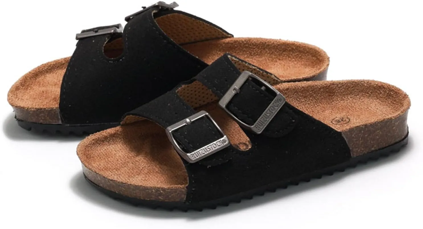 Spring and Summer Children's Boys and Girls Cork Sandal Slippers Slippers Flip Flops Flip Flops Beach Big Kids
