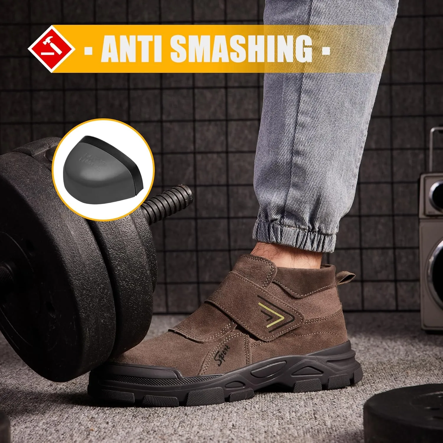 Steel Toe Boots for Men Safety Work Welding Industrial Indestructible Construction Non Slip Resistant Shoes