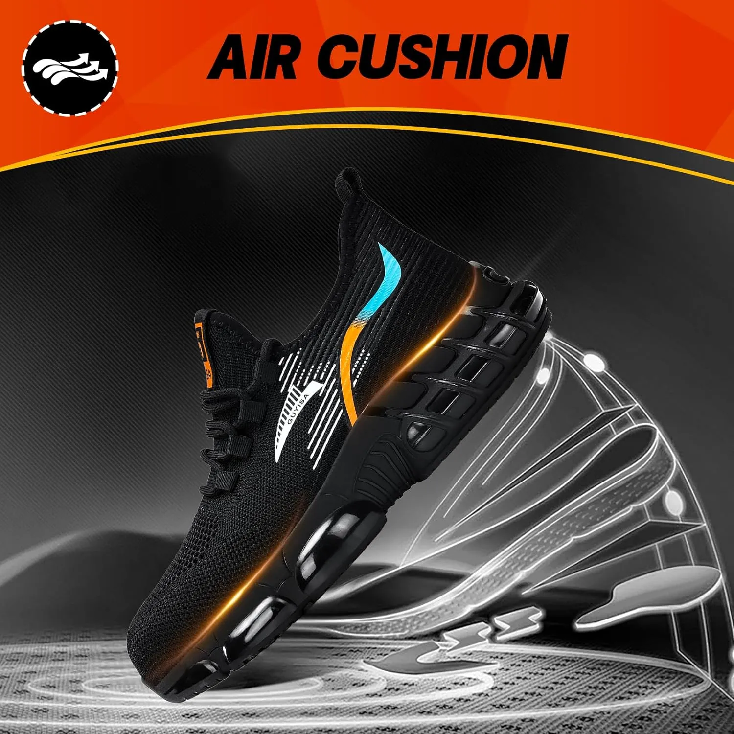 Steel Toe Shoes for Men Lightweight Work Shoes Construction Industrial Work Tennis Shoes Safety Shoes Comfortable Steel Toe Sneakers for Men Women