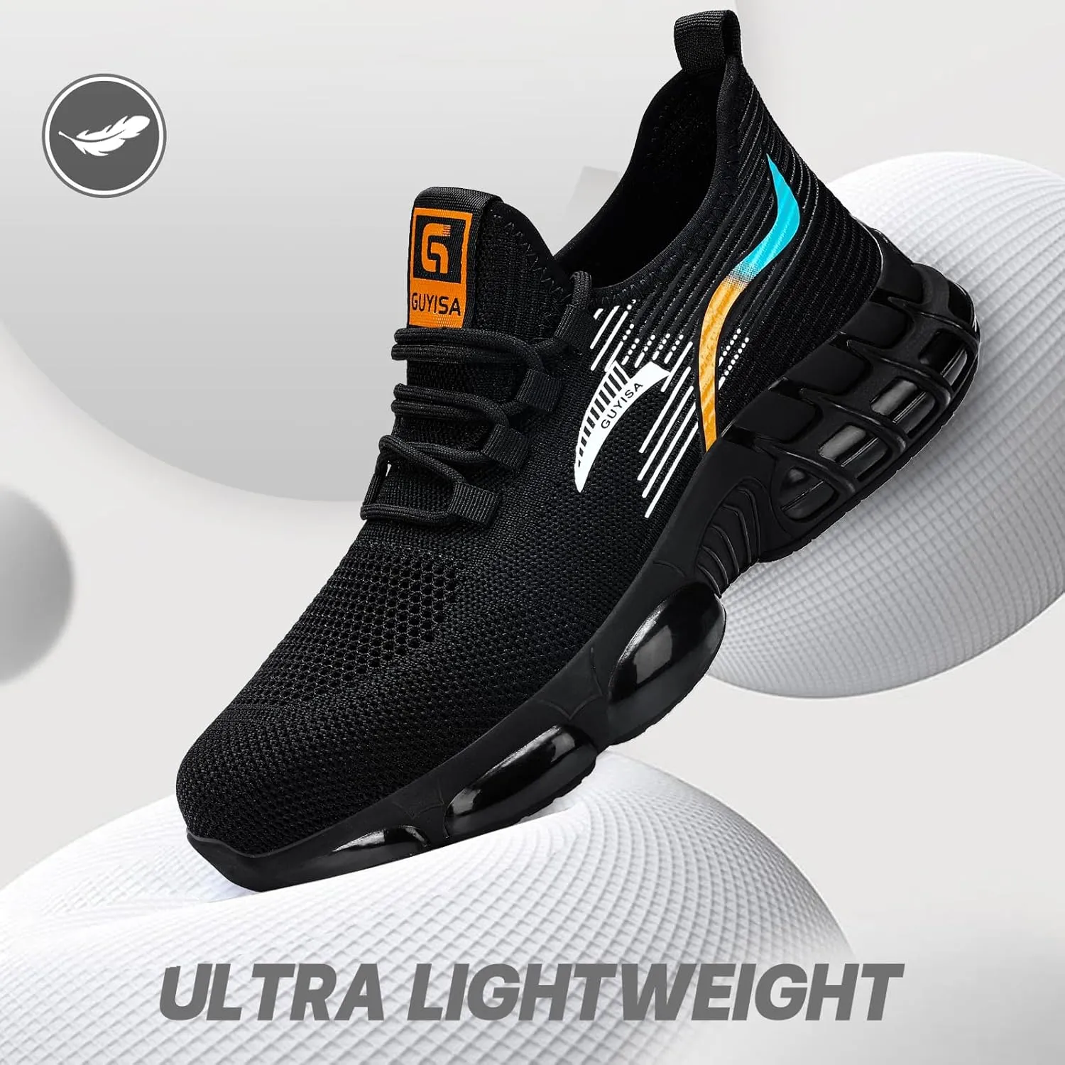 Steel Toe Shoes for Men Lightweight Work Shoes Construction Industrial Work Tennis Shoes Safety Shoes Comfortable Steel Toe Sneakers for Men Women