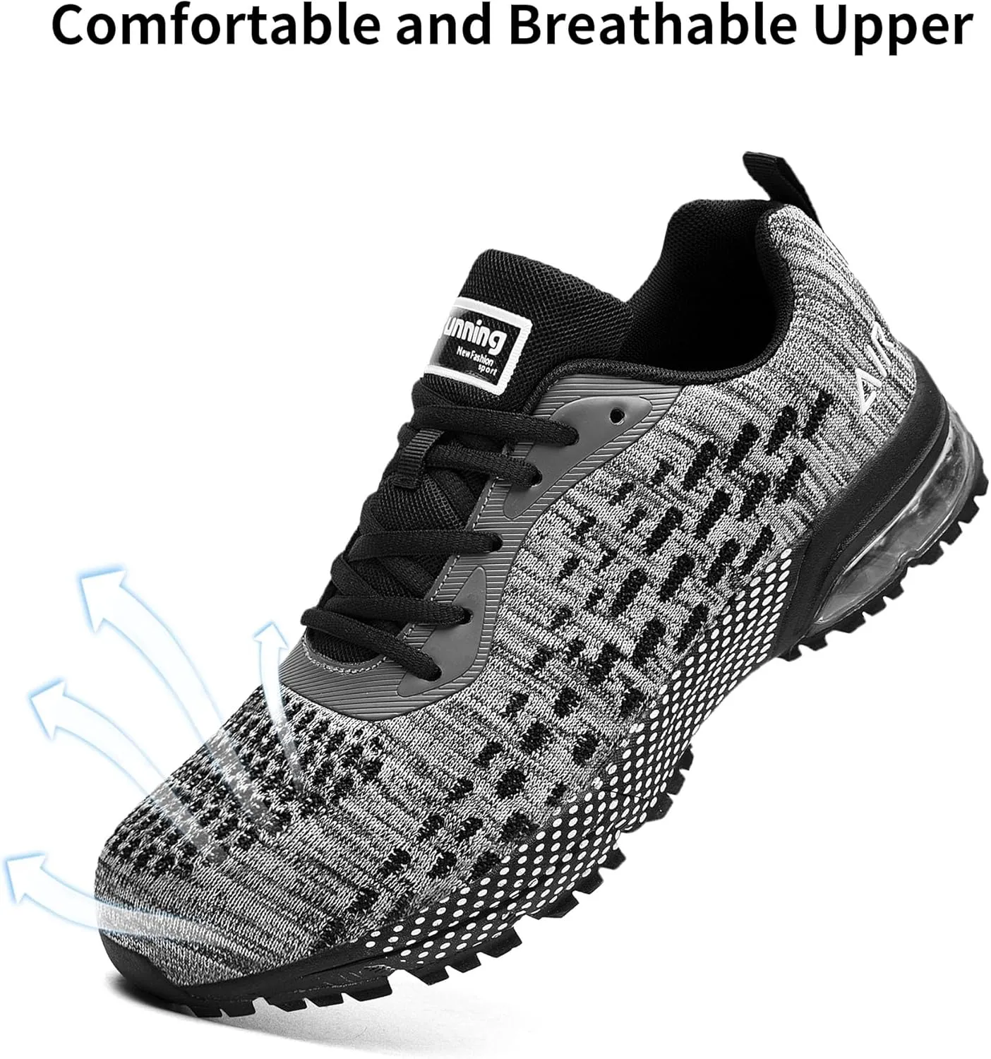 Steel Toe Shoes for Men No Slip Work Boots Mens Steel Toe Shoe Safety Sneakers Puncture Proof Tennis Lightweight Comfortable Air Cushion Construction Footwear US 7.5-13