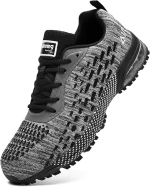 Steel Toe Shoes for Men No Slip Work Boots Mens Steel Toe Shoe Safety Sneakers Puncture Proof Tennis Lightweight Comfortable Air Cushion Construction Footwear US 7.5-13