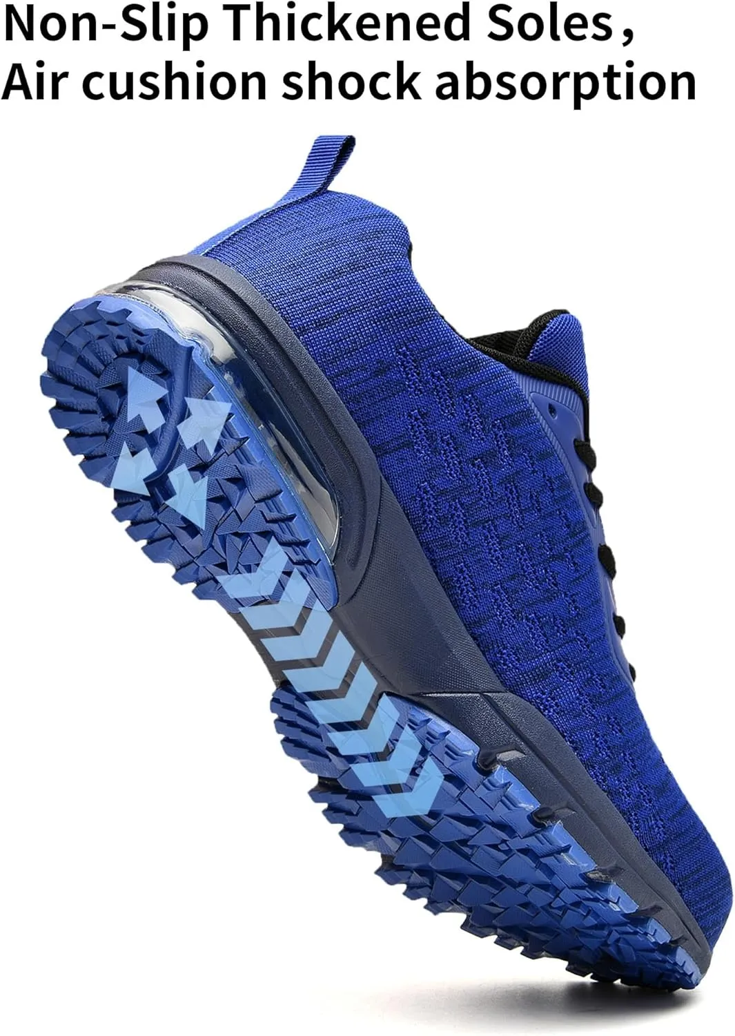 Steel Toe Shoes for Men No Slip Work Boots Mens Steel Toe Shoe Safety Sneakers Puncture Proof Tennis Lightweight Comfortable Air Cushion Construction Footwear US 7.5-13