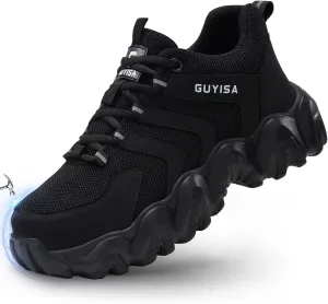 Steel Toe Shoes for Men Work Shoes Lightweight Steel Toe Sneakers for Men Soft Industrial Sneakers for Construction Safety Shoes Men's Work & Utility Shoes