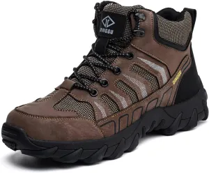 Steel Toe Work Boots for Men Safety Mens Work Boots Comfortable Slip Resistant Composite Toe Construction Shoes