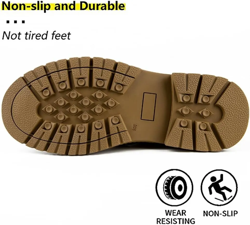 Steel Toe Work Shoes for Men Women Lightweight Comfortable Waterproof Industrial & Construction Safety Boots