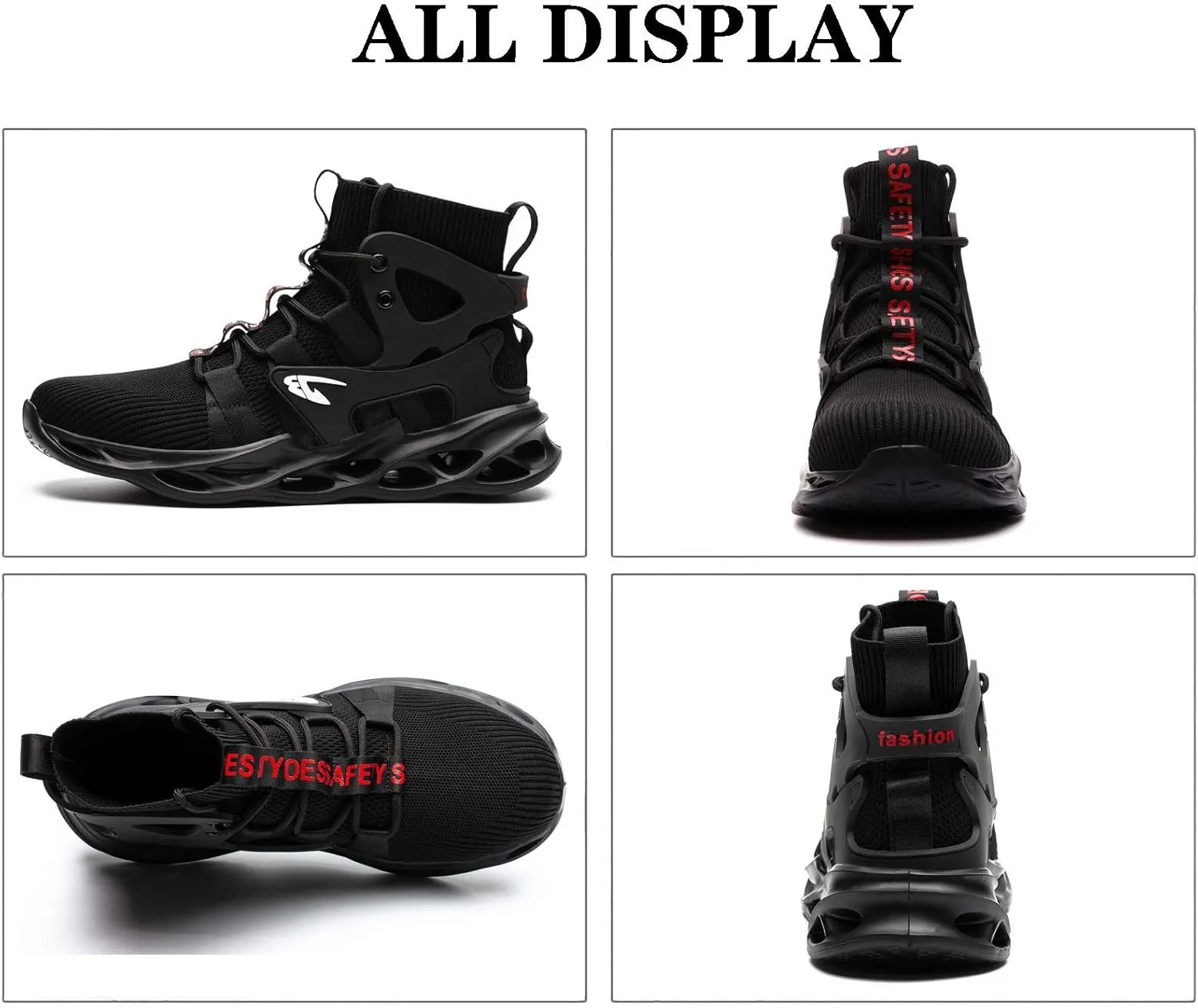 Steel Toe Work Shoes for Men Women Lightweight Comfortable Waterproof Industrial & Construction Safety Boots