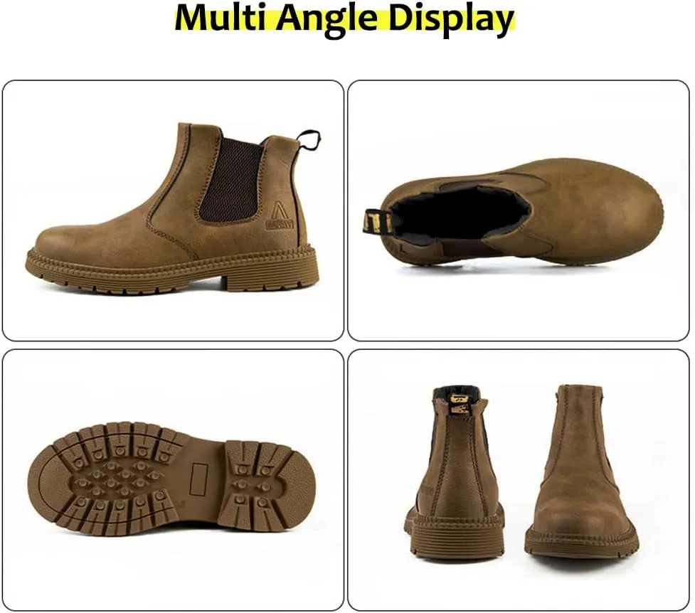 Steel Toe Work Shoes for Men Women Lightweight Comfortable Waterproof Industrial & Construction Safety Boots