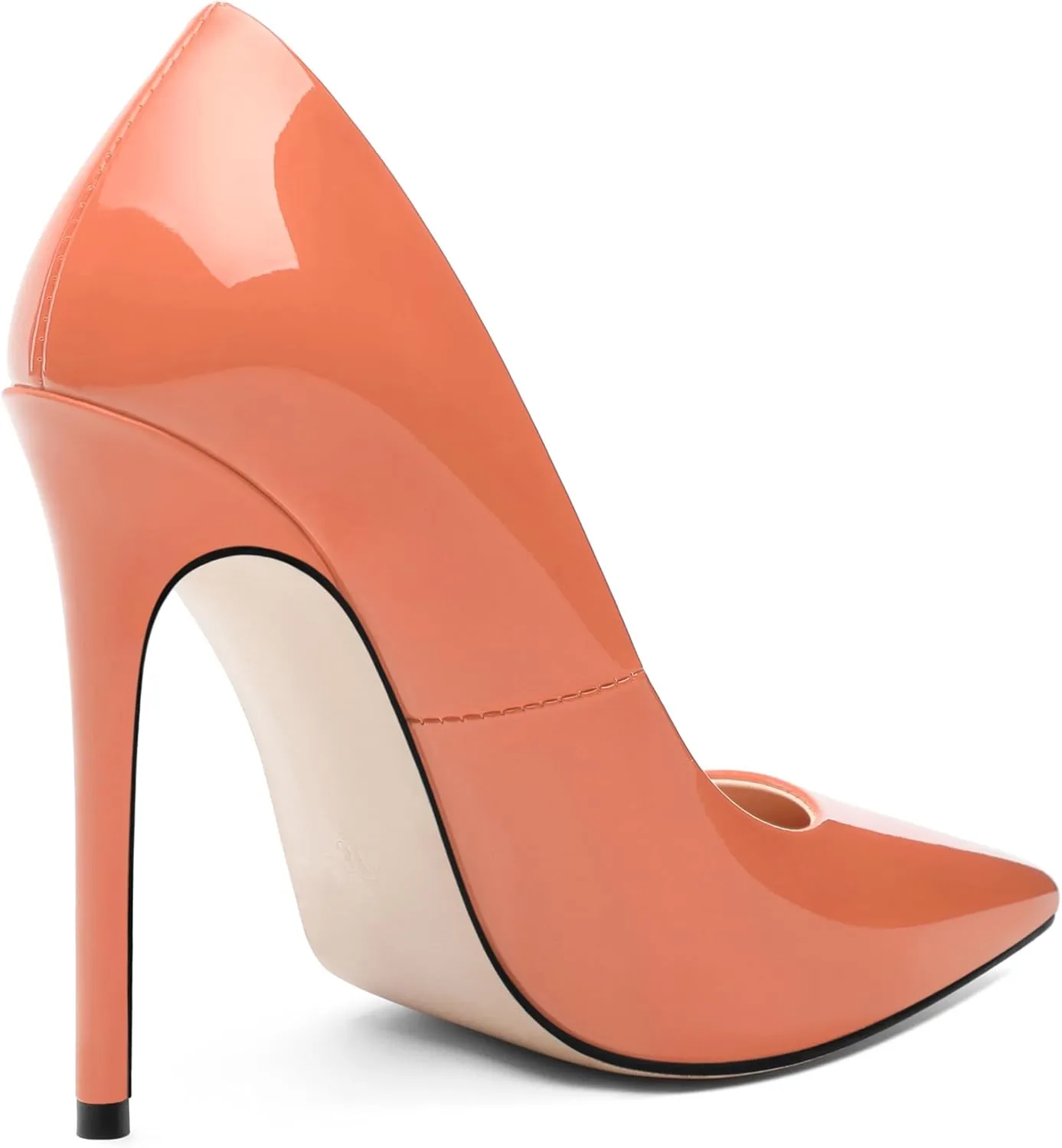 Stiletto High Heels Pumps for Women Patent Pointed Closed Toe Slip on Classic Sexy Wedding Dressy Shoes