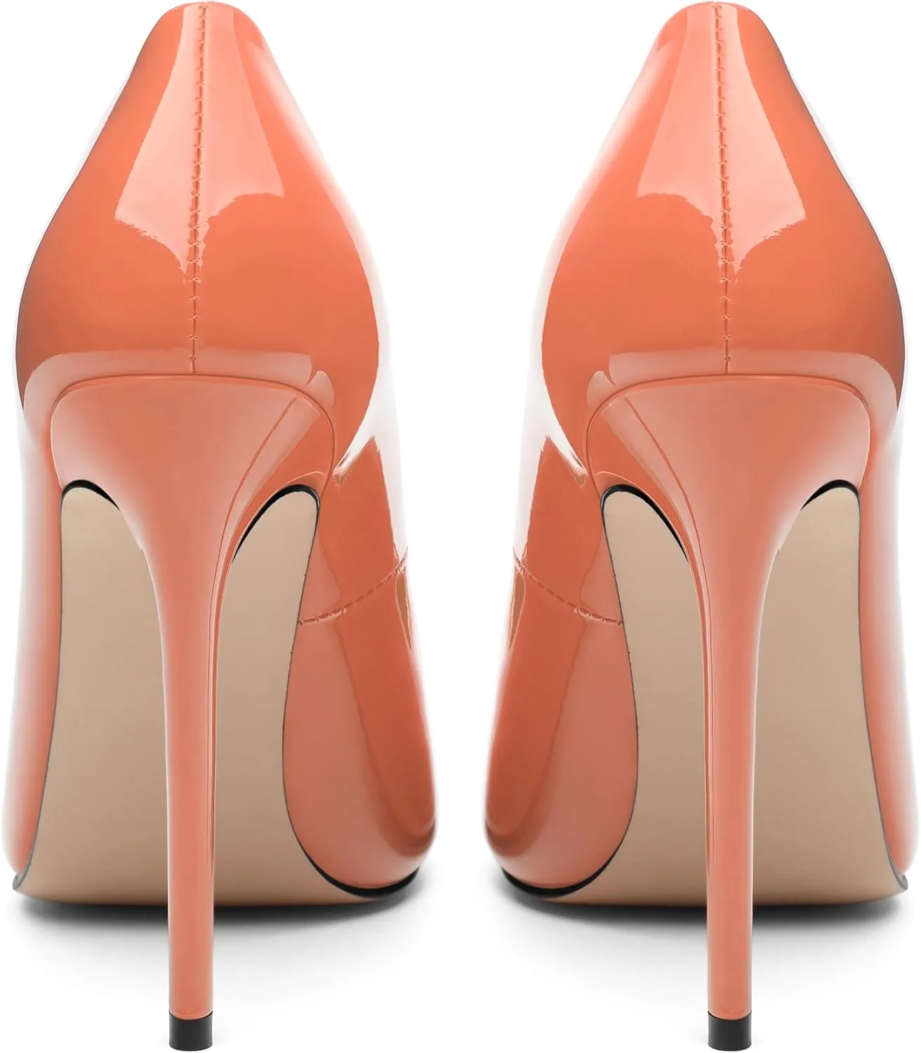 Stiletto High Heels Pumps for Women Patent Pointed Closed Toe Slip on Classic Sexy Wedding Dressy Shoes