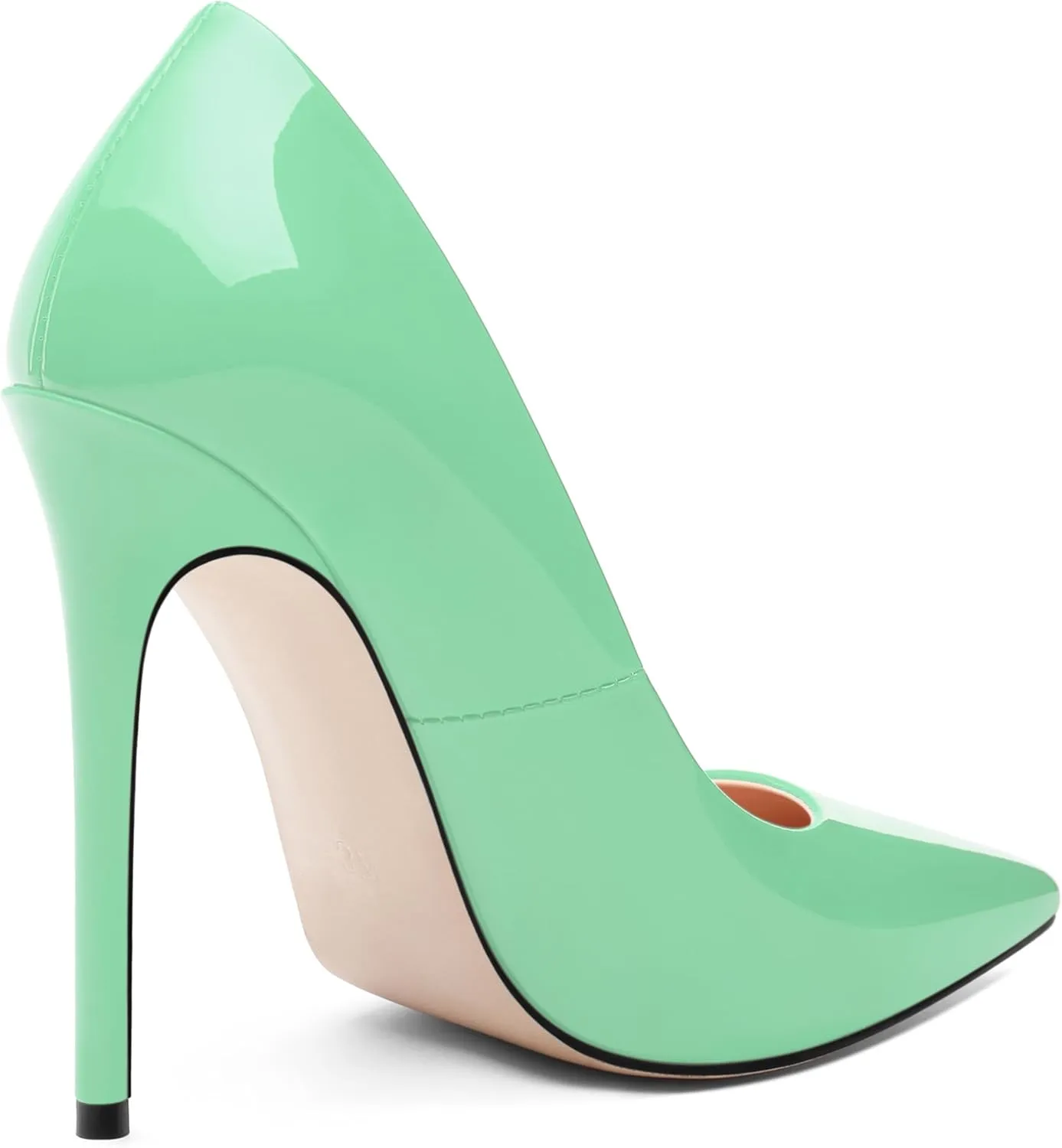Stiletto High Heels Pumps for Women Patent Pointed Closed Toe Slip on Classic Sexy Wedding Dressy Shoes