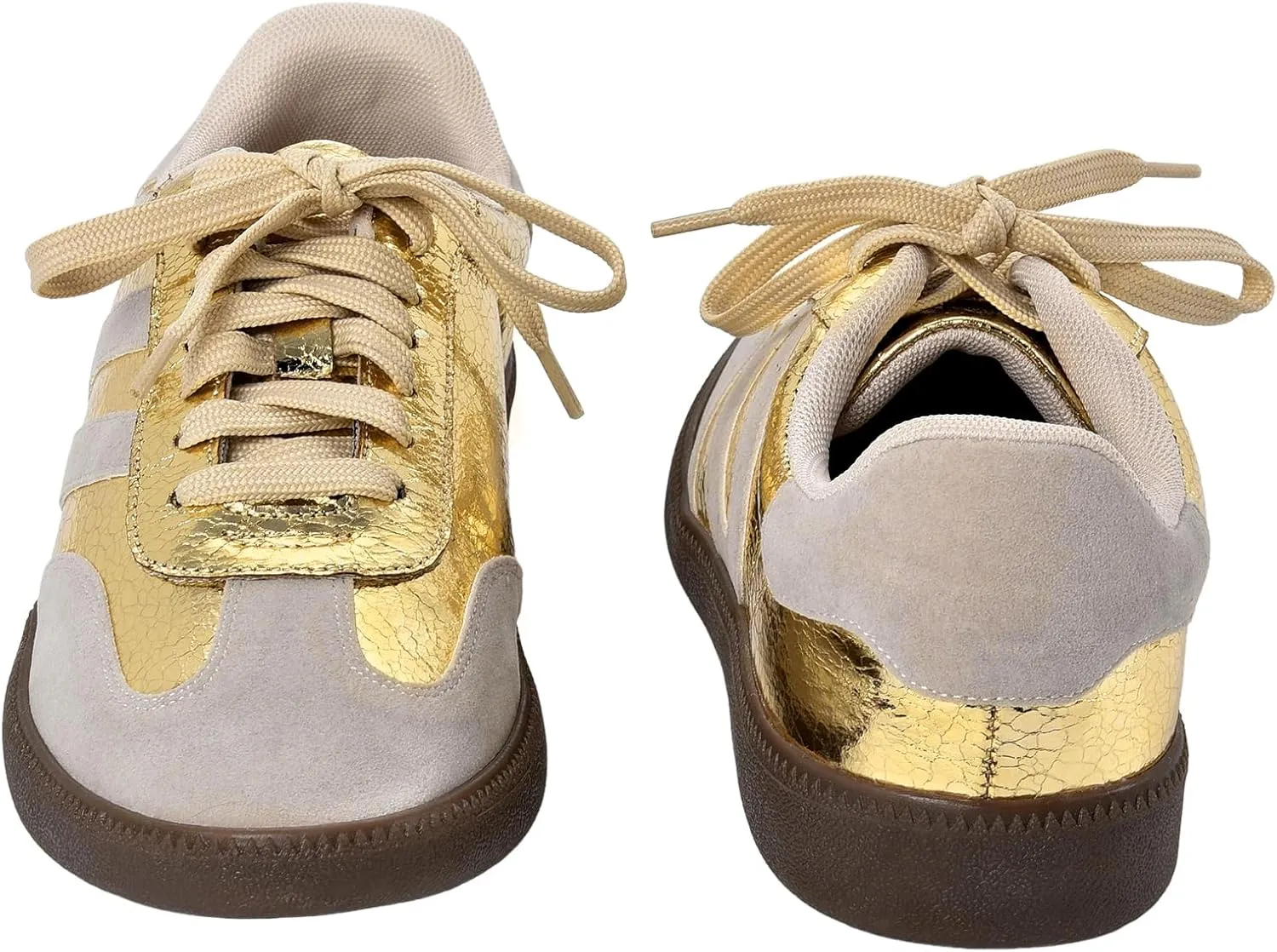 Stylish Fashion Sneakers for Women - Versatile Tennis, Running & Work Shoes, Available in Black, Silver, Gold, and White, Comfortable, Durable & Trendy Footwear for Every Occasion