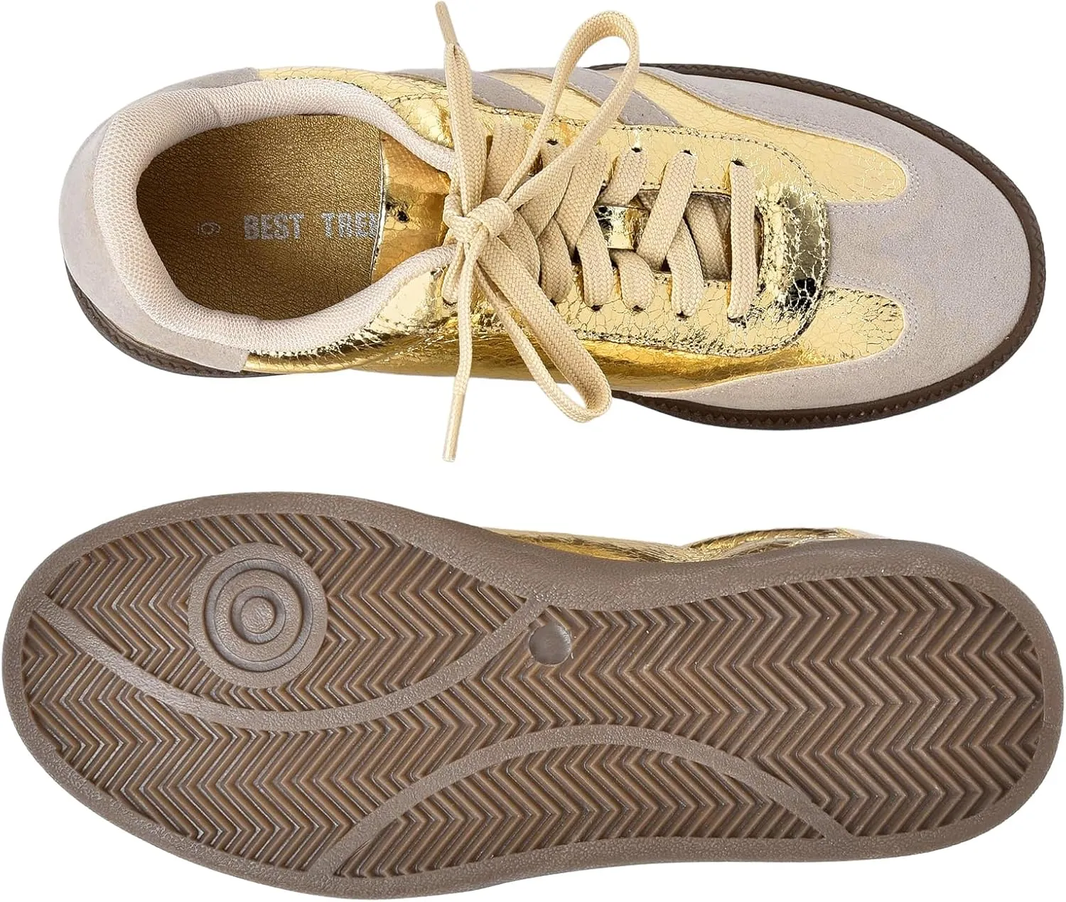 Stylish Fashion Sneakers for Women - Versatile Tennis, Running & Work Shoes, Available in Black, Silver, Gold, and White, Comfortable, Durable & Trendy Footwear for Every Occasion
