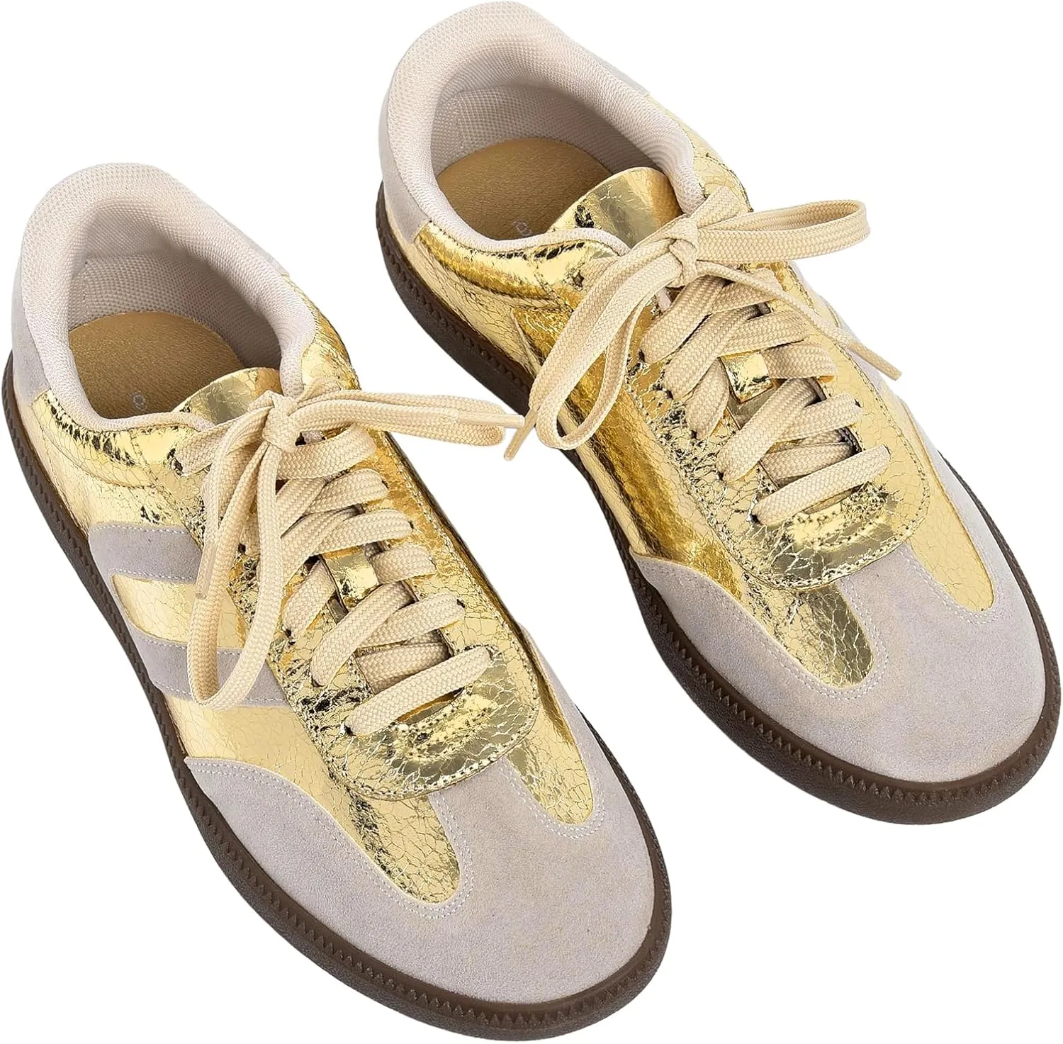 Stylish Fashion Sneakers for Women - Versatile Tennis, Running & Work Shoes, Available in Black, Silver, Gold, and White, Comfortable, Durable & Trendy Footwear for Every Occasion
