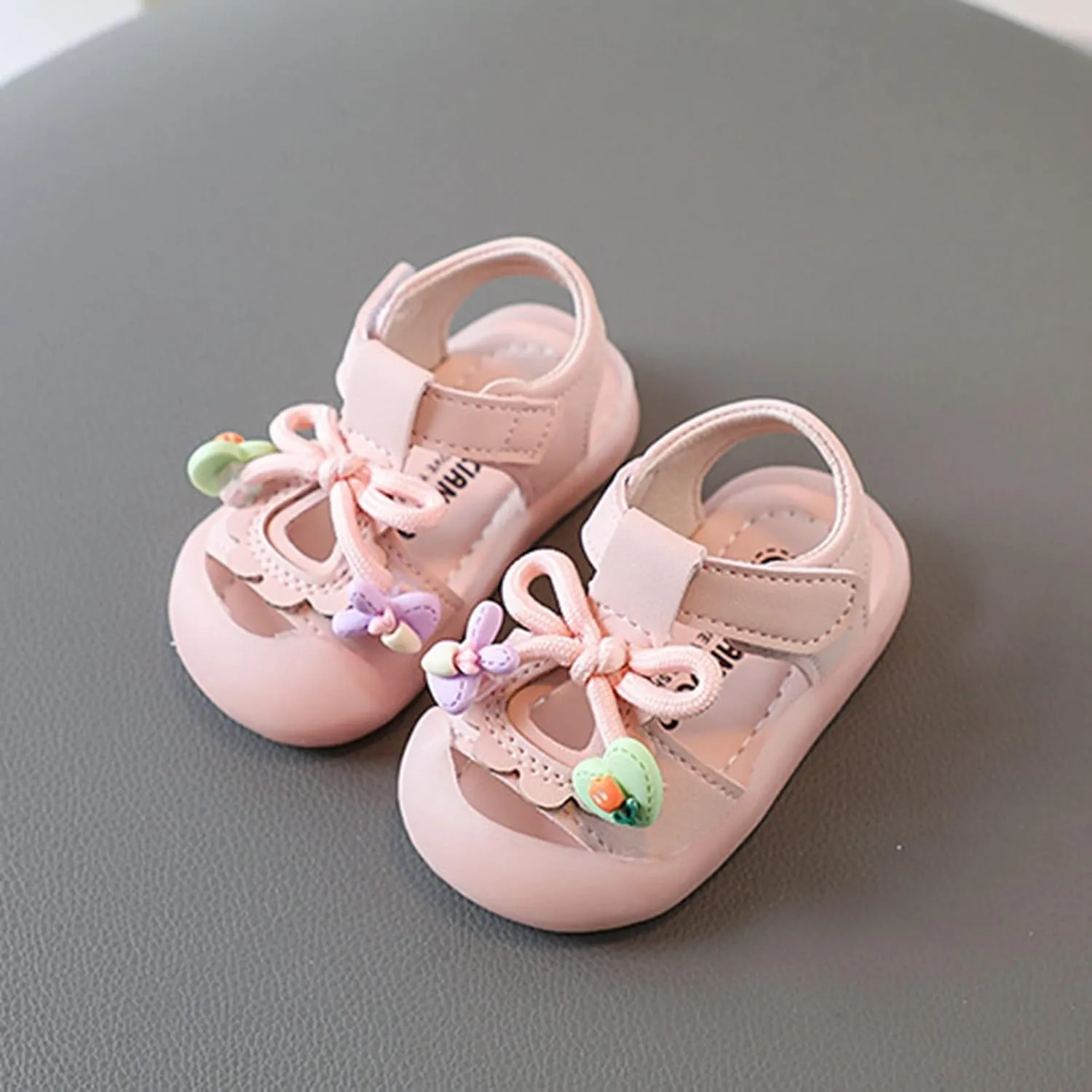 Summer Baby Sandals Soft Sole Non Slip Preschool Walking Shoes Cartoon Girls Sandals Kids Arch Support Sandals