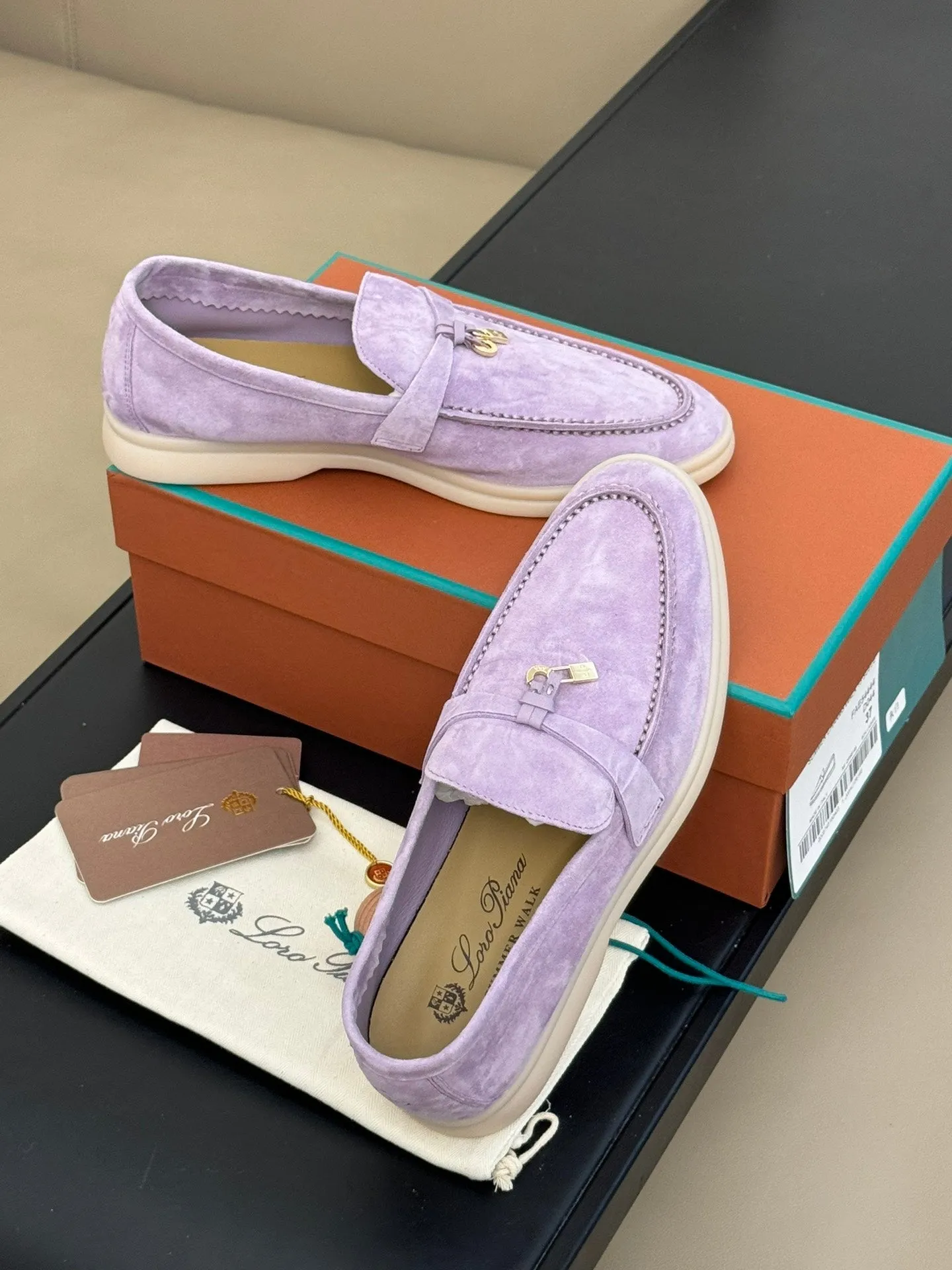 summer charm walk loafer violet suede