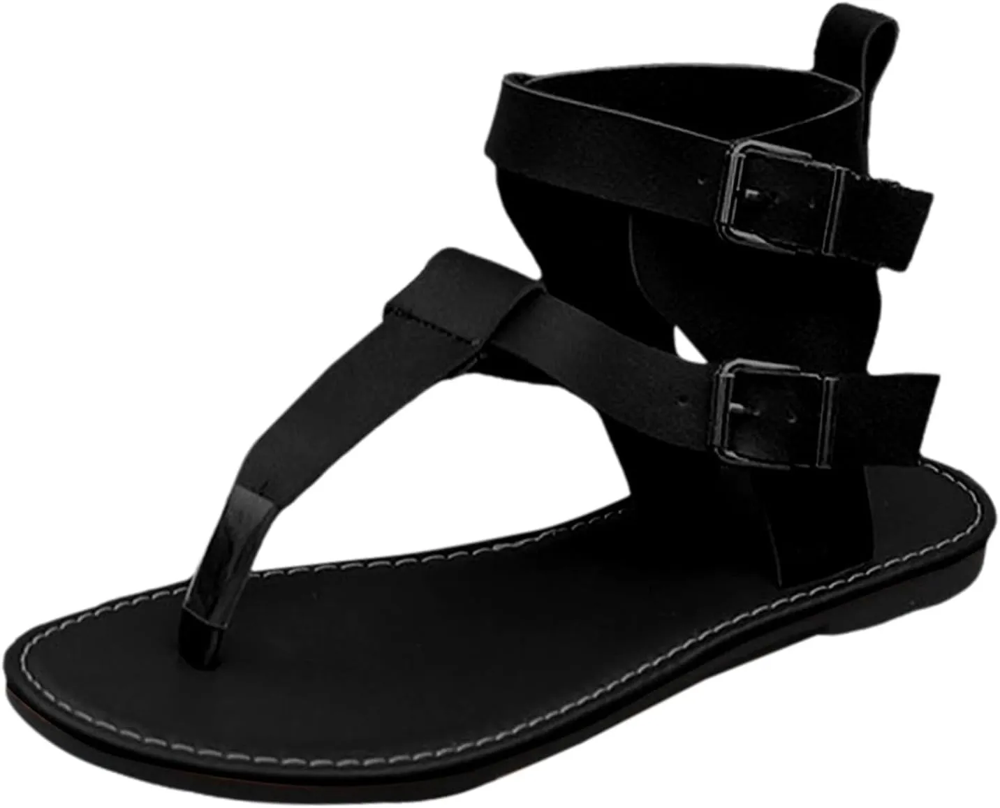 Summer New Low Heel Toes Women's Shoes Fashion Comfortable Belt Flat High Top Sandals Neon Sandals Hiking Shoes