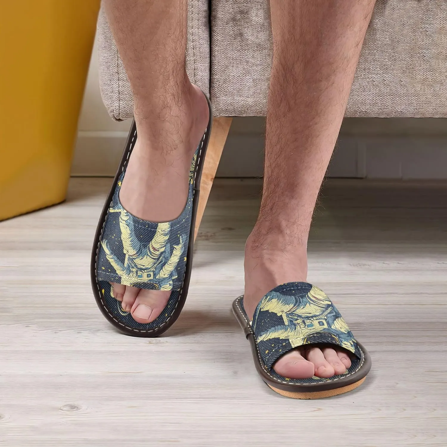 Summer Slipper Astronaut Star Outer Space Indoor House Men Women Quick Drying Slippers